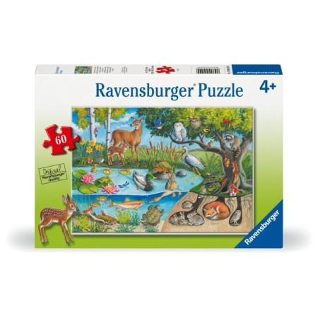 Ravensburger - Puzzle animale deasupra si sub apa 60 piese Ravensburger - 1